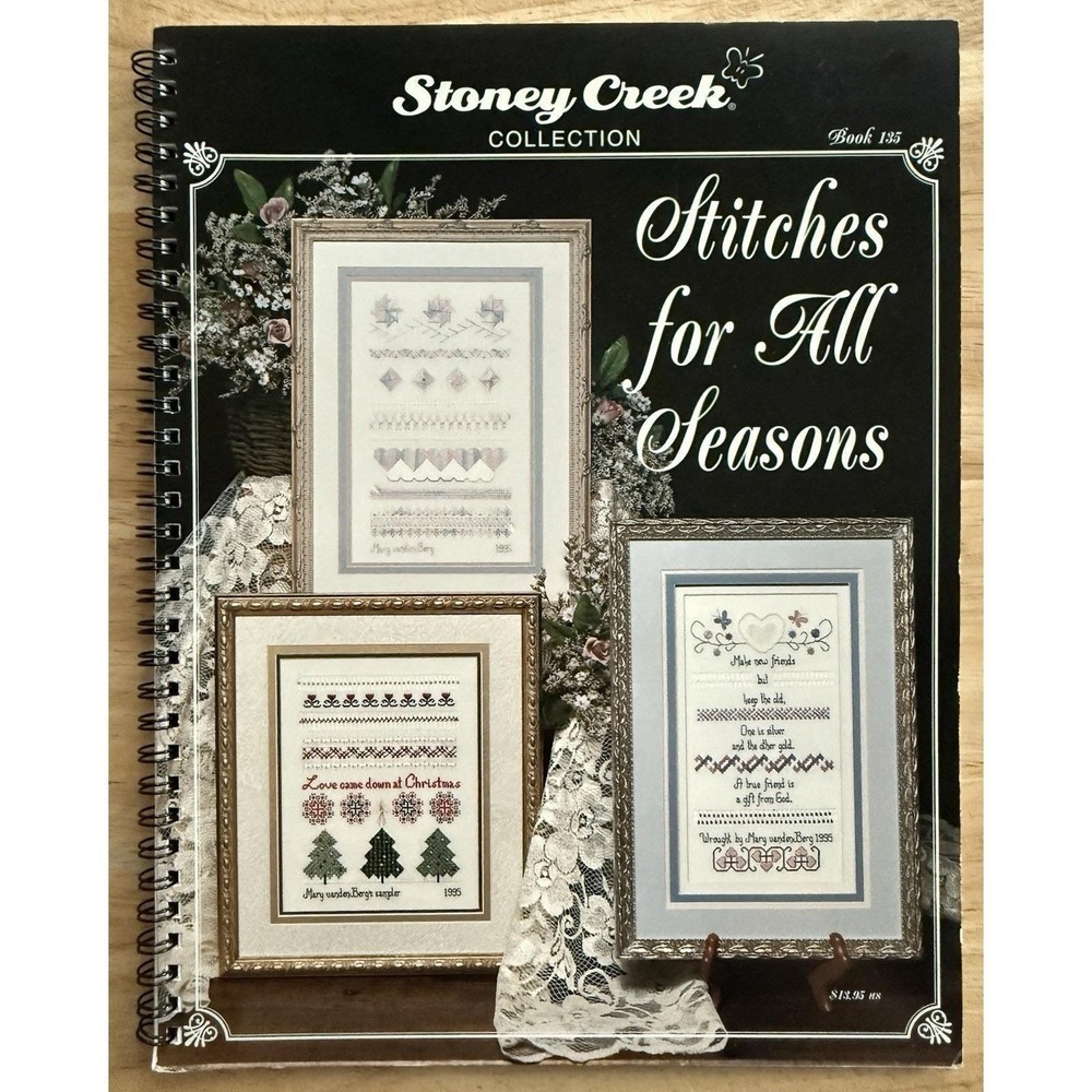 Stoney Creek Stitches for All Seasons Spiral Pattern Book First Printing 1995